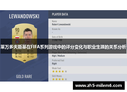 莱万多夫斯基在FIFA系列游戏中的评分变化与职业生涯的关系分析